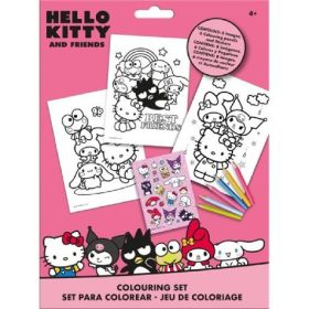 Family de colorat setag cu autocolant hello kittys