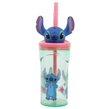 POHÁR SZÍVÓSZÁLAS 3D 360ML STITCH