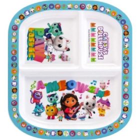 Family farfurie plastic 3 cu compartimente gabby