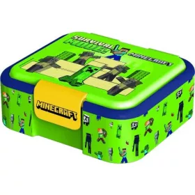 UZSONNÁS DOBOZ MŰA. TÖBB REKESZES 6X16X18CM MINECRAFT