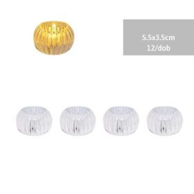 Family mécses led átlátszó 5,5x3,5cm