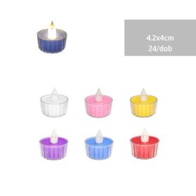 Family mécses led színes 4,2x4cm