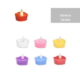 Family mécses led színes szív 4,2x4cm