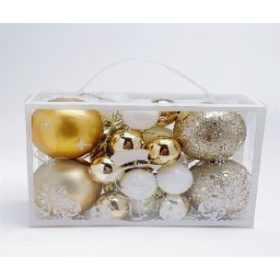 Family brad de Crăciun glob ornament 6cm mixt 8 buc