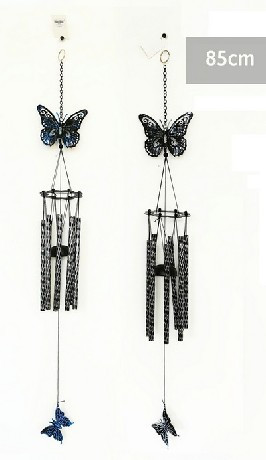 Family szélcsengő pillangós 2f. 85cm