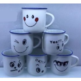 Family cană mini smiley 5x5,5cm 6 modele minta