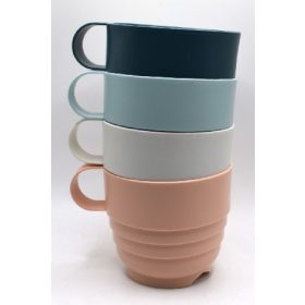 Family cană plastic 200ml 4 buc h.:8cm sz.:10cm m.:7cm