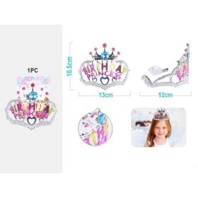 Family tiara "birthday princess" 10,5x13x12cm
