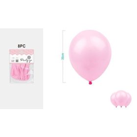 Family balon roz 8 buc 30cm