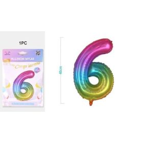 Family balon numerotat "9" m:110cm curcubeu