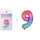 Family balon numerotat "9" m:40cm curcubeu