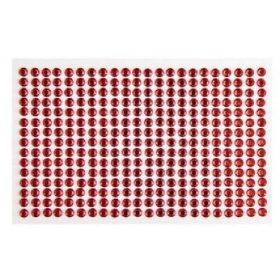 Family stras autoadeziv smarag roșu diam.:5mm