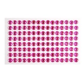 Family stras autoadeziv pink diam.:7mm