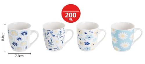 Family bögre 200ml virágos 4f.