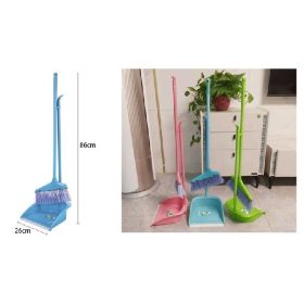 Family mătură + spatulă plastic 26x86cm 3 culori