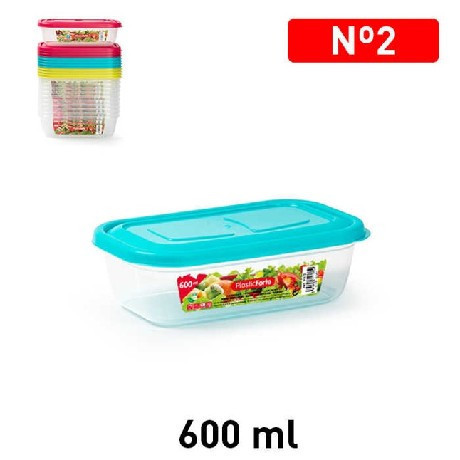 Family ételtároló doboz szögletes műa. 600ml