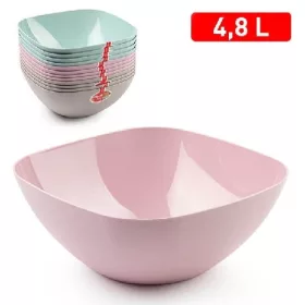 Family bol plastic 4,8l în formă de pătrat