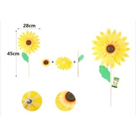 Family morișcă de vânt floarea-soarelui 45x28cm