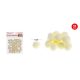 Family pompom bézs 1,5cm 50db-os
