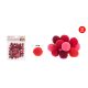 Family pompom vegyes piros 1,5cm 50db-os