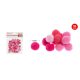 Family pompom vegyes rózsaszín 1,5cm 50db-os