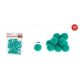 Family pompom kékes zöld 1cm 120db-os