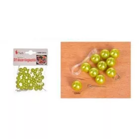 VIASZGYÖNGY SÁRGÁSZÖLD 35DB-OS 1CM