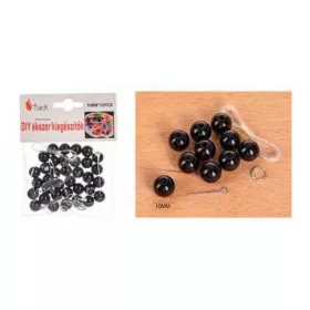 VIASZGYÖNGY FEKETE 35DB-OS 1CM
