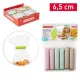 Family închizător pungi plastic 6,5cm mai multe culori 6 buc