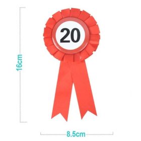 Family kitűző "20" 8,5x16cm