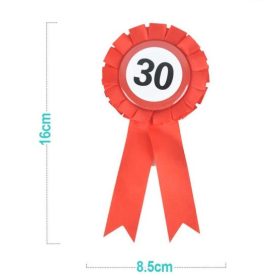 Family kitűző "30" 8,5x16cm