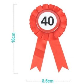 Family kitűző "40" 8,5x16cm