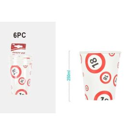 Family papírpohár "18" 250ml 6db-os