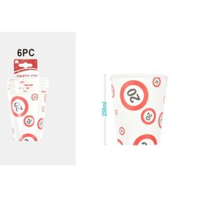 Family hârtiepahar "20" 250ml 6 buc