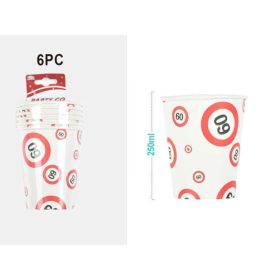 Family hârtiepahar "60" 250ml 6 buc