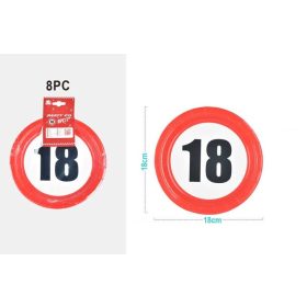 Family hârtiefarfurie "18" 18cm 8 buc