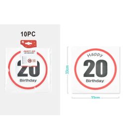 Family szalvéta "20" 33x33cm 10db-os