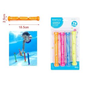 Family jucărie de scufundare stâlpi 18,5x2,5cm 4 buc
