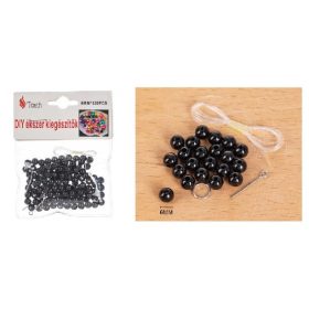 Family akril mărgea 6mm 120 buc negru