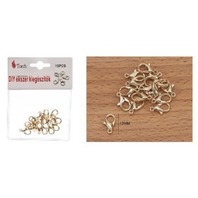 Family kapocs metal 15 buc auriu