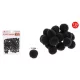 Family pompom negru 1,5cm 50 buc