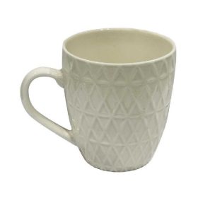 Family cană alb ceramică în material cu model 200ml