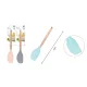 Family spatula silicon + lemn 32cm 3 culori