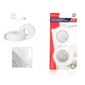 Family bandă adezivă (hab) 2 față 2 buc 1mx1,8cm alb