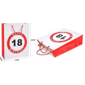 Family dísztasak 31x40x12cm "happy 18 birtday!"