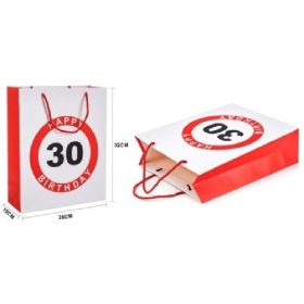 Family dísztasak 26x32x10cm "happy 30 birtday!"