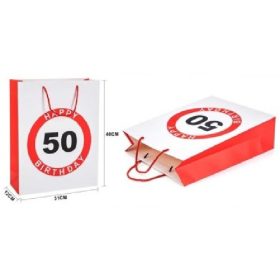 Family dísztasak 31x40x12cm "happy 50 birtday!"