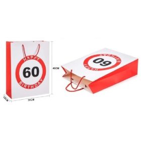 Family dísztasak 31x40x12cm "happy 60 birtday!"