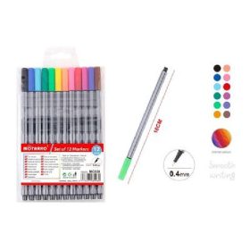 Family tűfilc mixt 0,4mm culori 12 buc/set