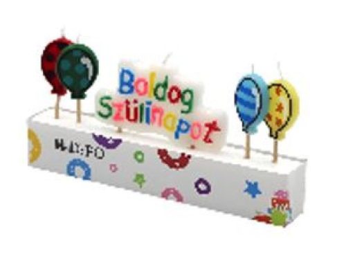 Family szülinapi gyertya szett "boldog szülinapot" 5db/csom